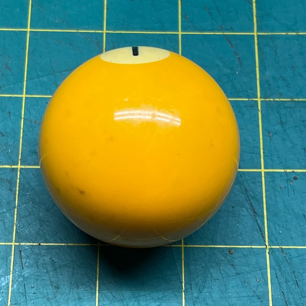 Vintage Replacement #1 Billiard Pool Ball 2 1/4" Diameter