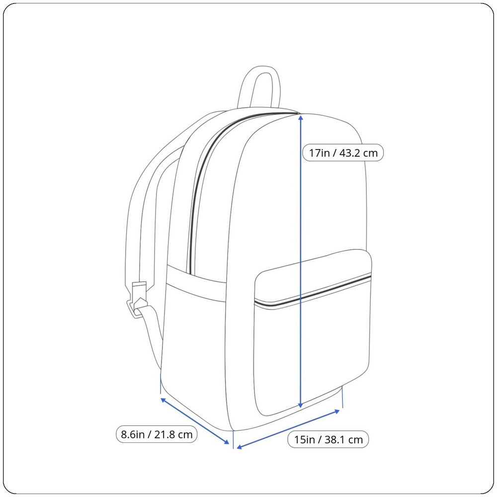 Outdoor Products Black & Red Striped Pattern Canvas & Adjustable Strap Backpack