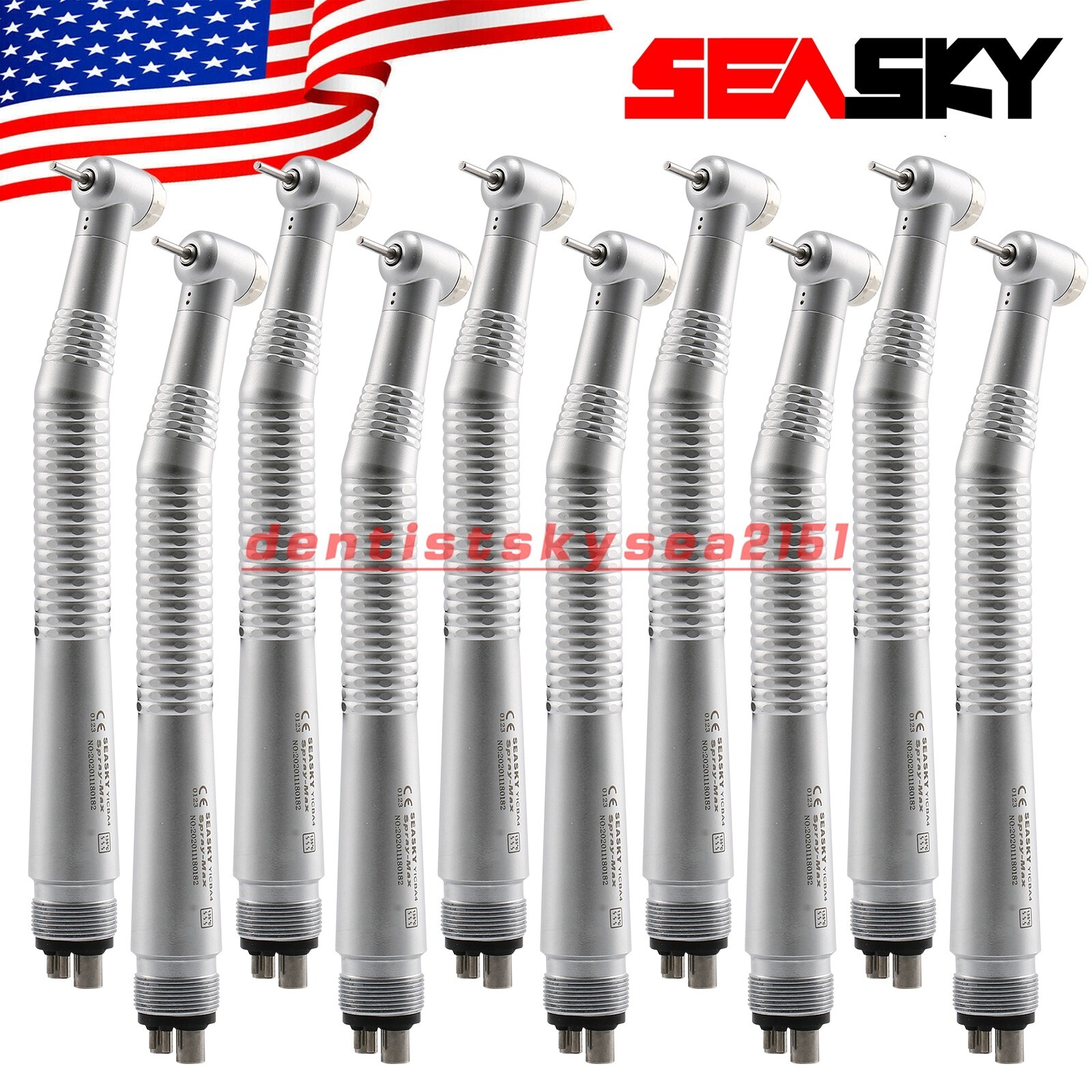 10* NSK PANA MAX Style Dental High Speed Handpiece Push Button 4H Turbine Seasky