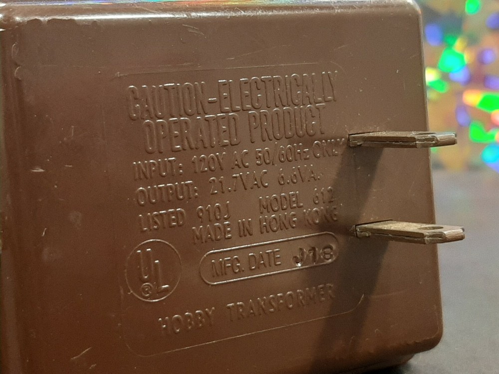 TYCO Command Control Power Pack Only Model 612 Hong Kong Hobby Transformer