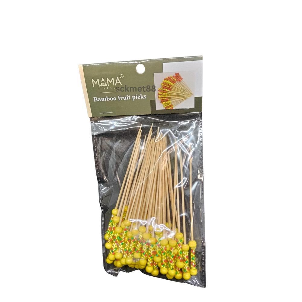 50pcs Bamboo Toothpicks Disposable Handmade Cocktail Fruit Food Picks