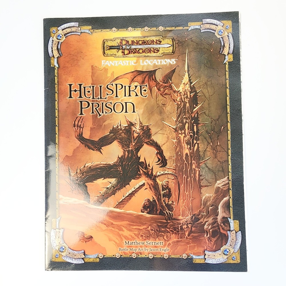 Dungeons & Dragons Fantastic Locations Hellspike Prison NO MAP 3rd Ed. 2005 D&D