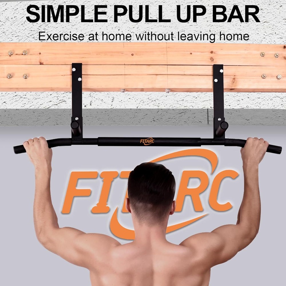 Joist Mount Pull Up Bar, Chin Up Bar Ceiling Mount, Heavy Duty, Workout