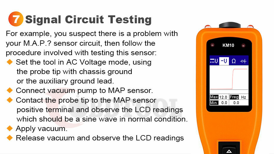 12V/24V Automotive Circuit Probe Tester Code Reader Battery Analyzer Scanner