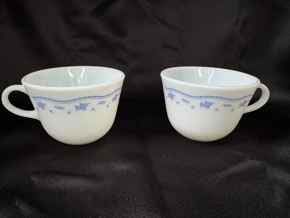 Corning Ware Morning Blue Teacups