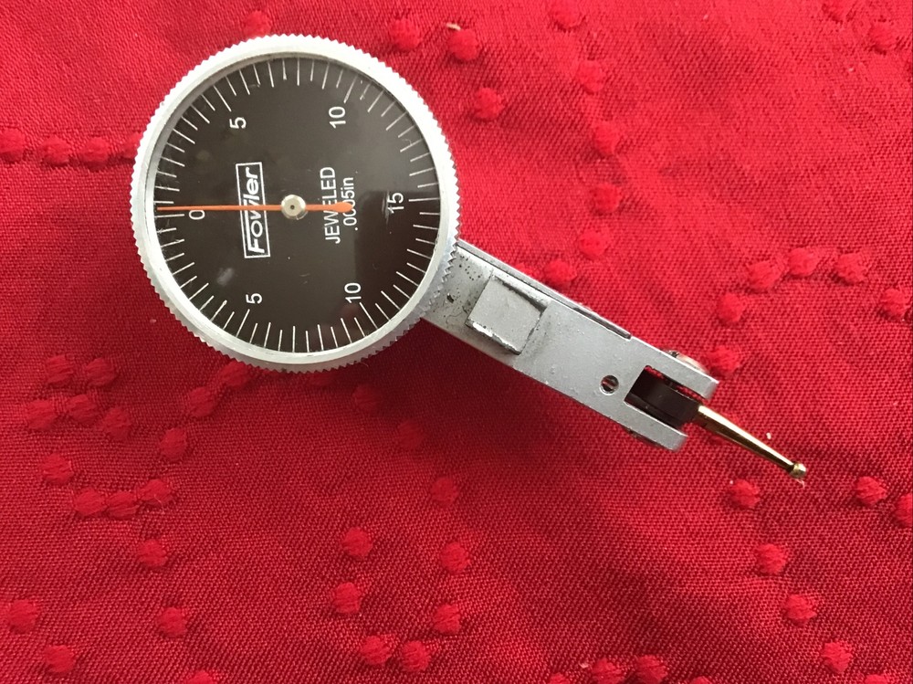 Fowler 52-562-778 Dial Test Indicator Black Dial 0.0005" Accuracy