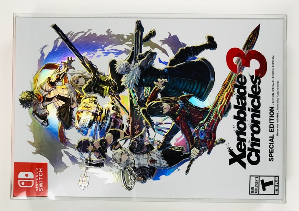 1 Clear Box Protector For XENOBLADE CHRONICLES 3 Special Edition Nintendo Switch