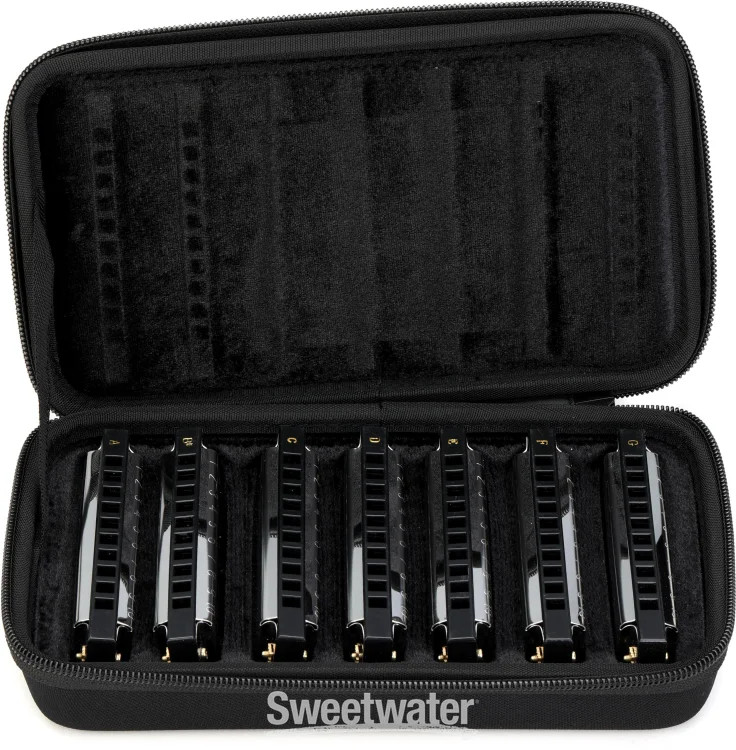Hohner Blues Band 7-piece Harmonica Set
