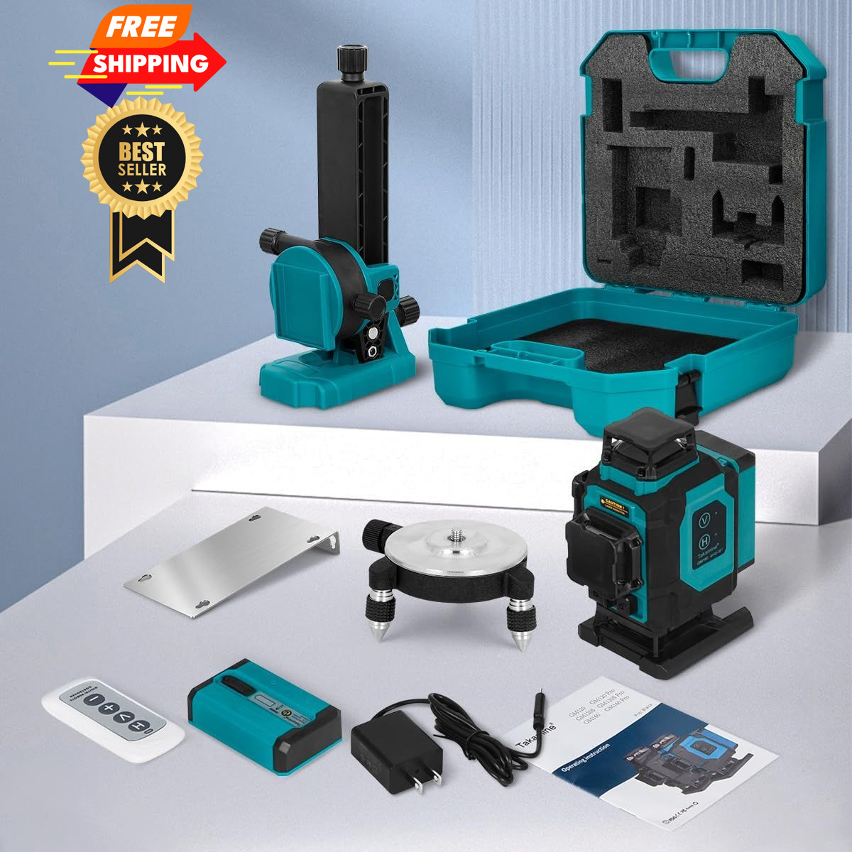 Takamine 16 Lines Green Laser Level Pro, 4x360° 4D Cross Line