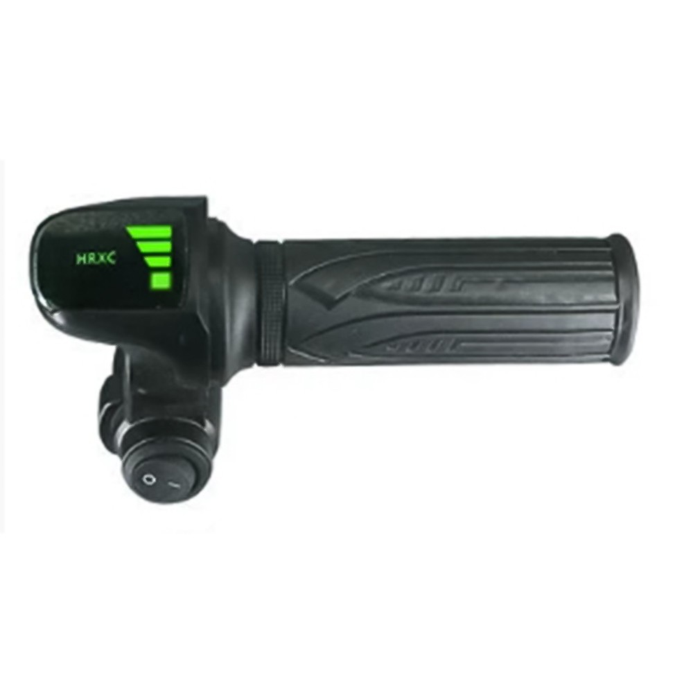 48V Throttle Grip with Power Switch and Real Time Voltage Display for E Bikes