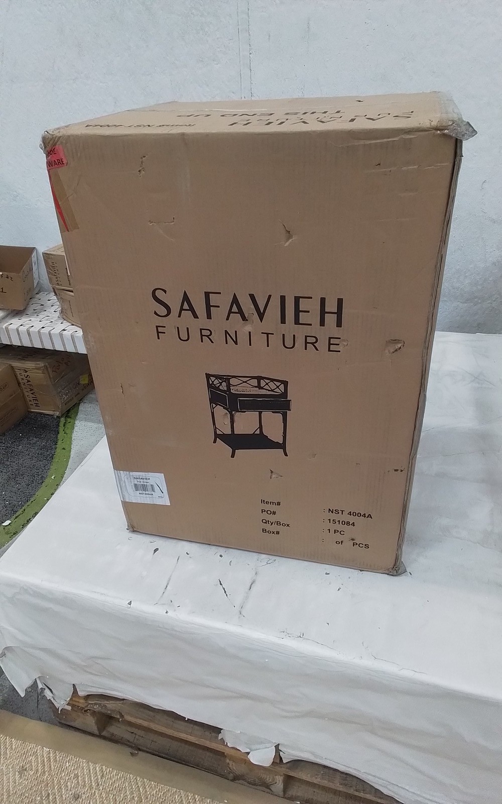 Safavieh RUMI 1 DRWR 1 SHELF NIGHTSTAND, Reduced Price 2172781819 NST4004A