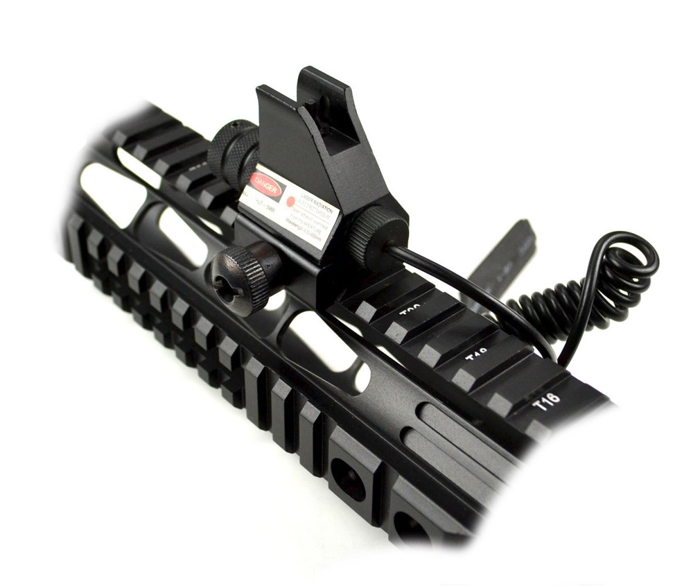 SNIPER Standard Front Sight w/ Red Laser Sight + Remote, Mount @ Handguard Level