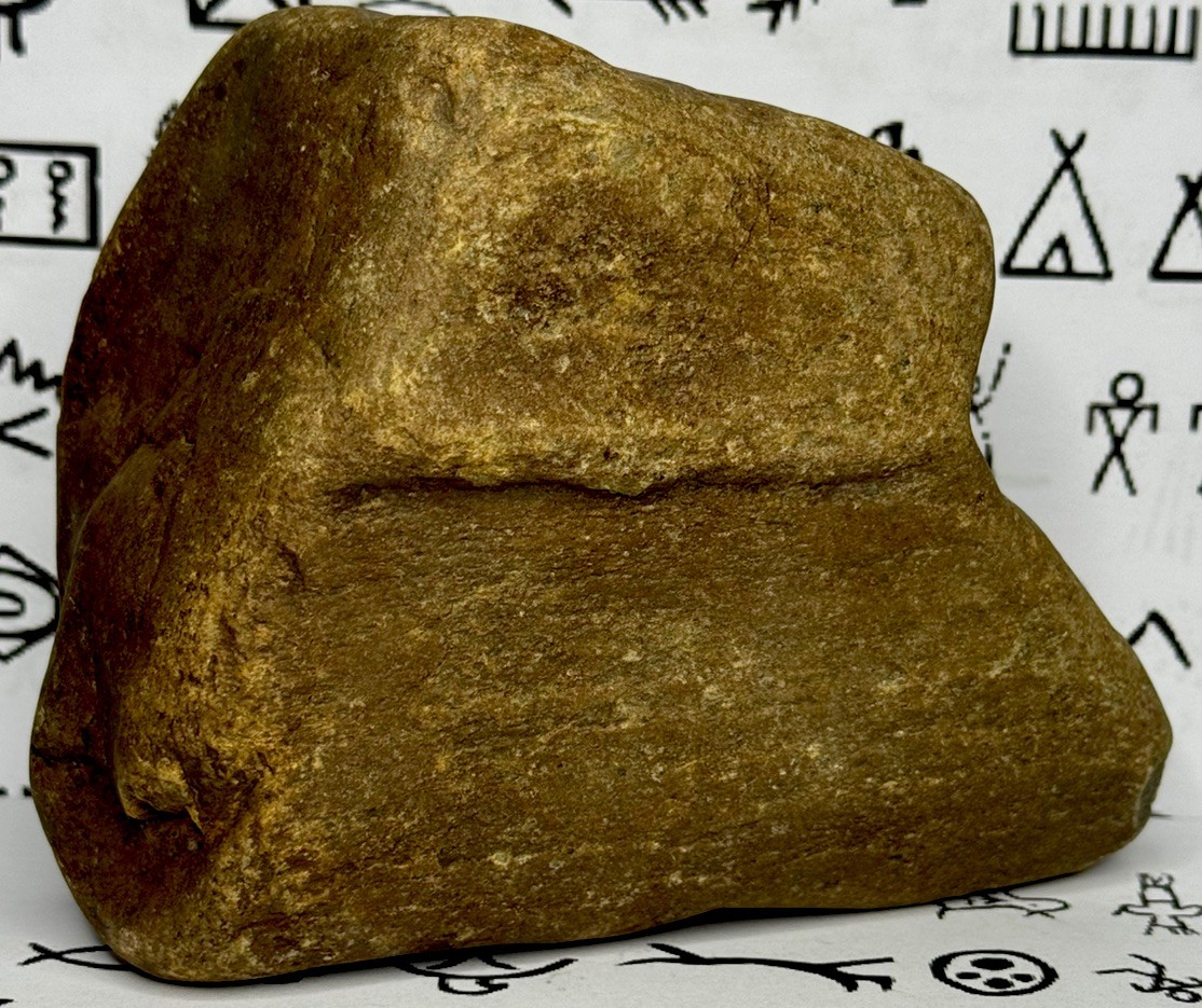 Native American Indian Authentic Artifact Stone Carved Effigy, 2 lb 13 oz • VA