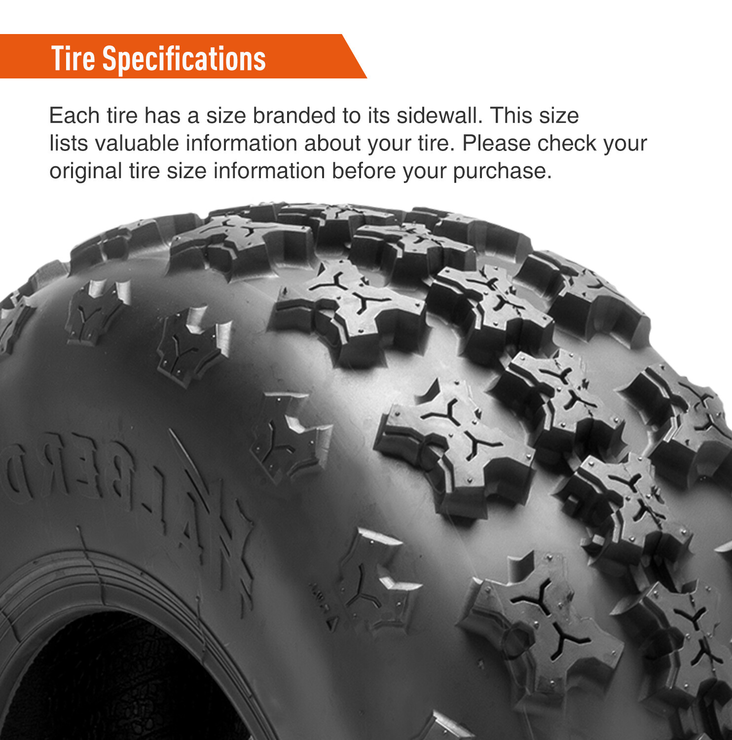 Set of 2 22x7-10 ATV Tires Heavy Duty 4Ply 22x7x10 Tubeless Replacement Tyres