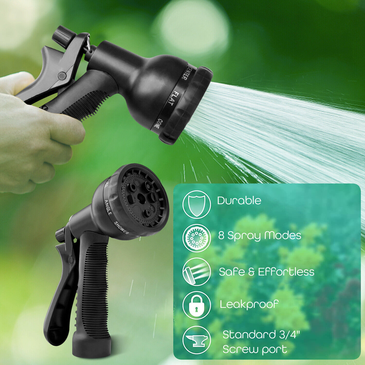 3X Stronger Deluxe Expandable Flexible Garden Water Hose (25ft,50ft,75ft,100ft)