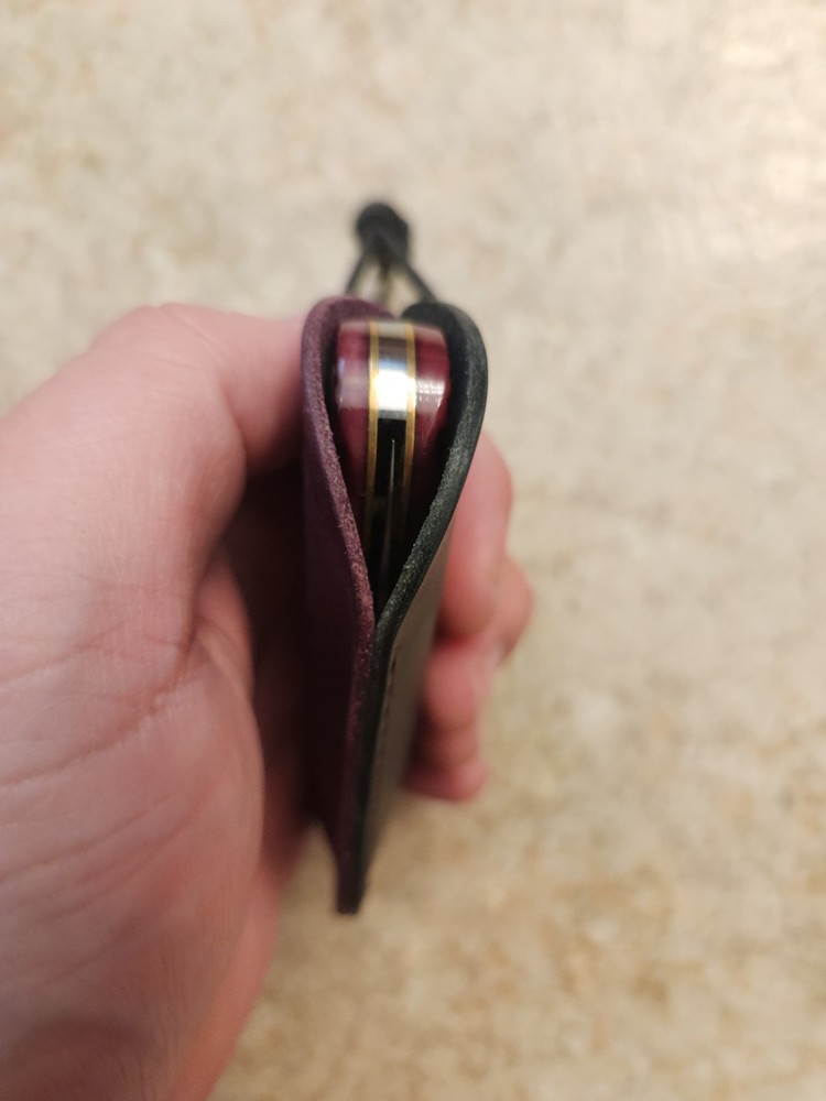 Leather knife slip