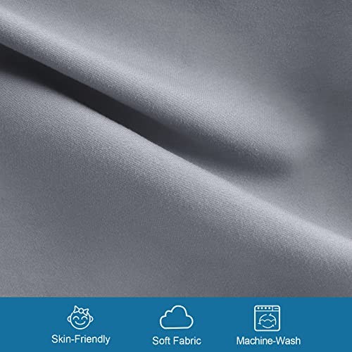 Cot Sheets 30" x 75" x 9", 4 Piece Cot Sheet Set (2 Pack), Cot (2 Pack) Grey