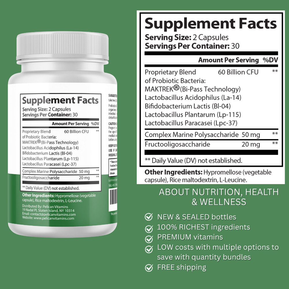 RegulaRoot Pro- Digestive Support- 5 Bottles- 300 Capsules