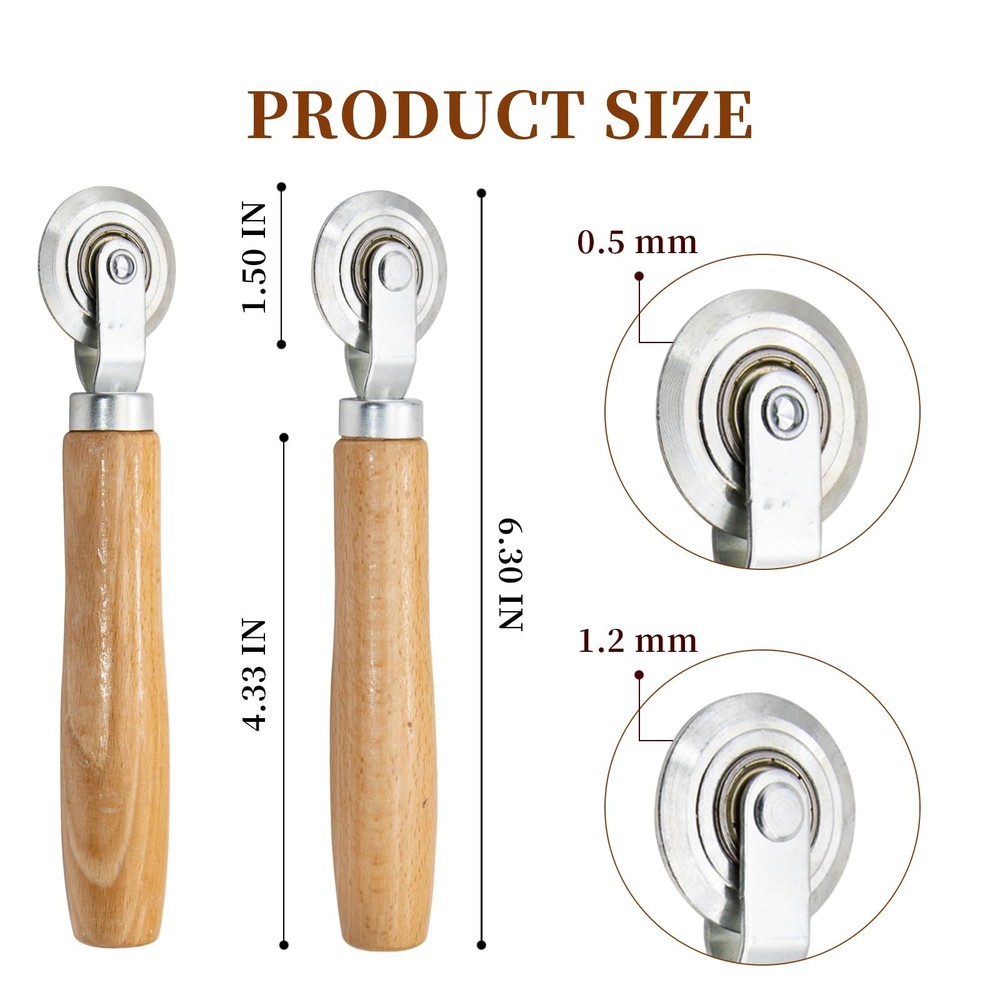 2Pcs Box Scoring Tool Wooden Handle, Box Resizer Cardboard Boxes Scoring Board