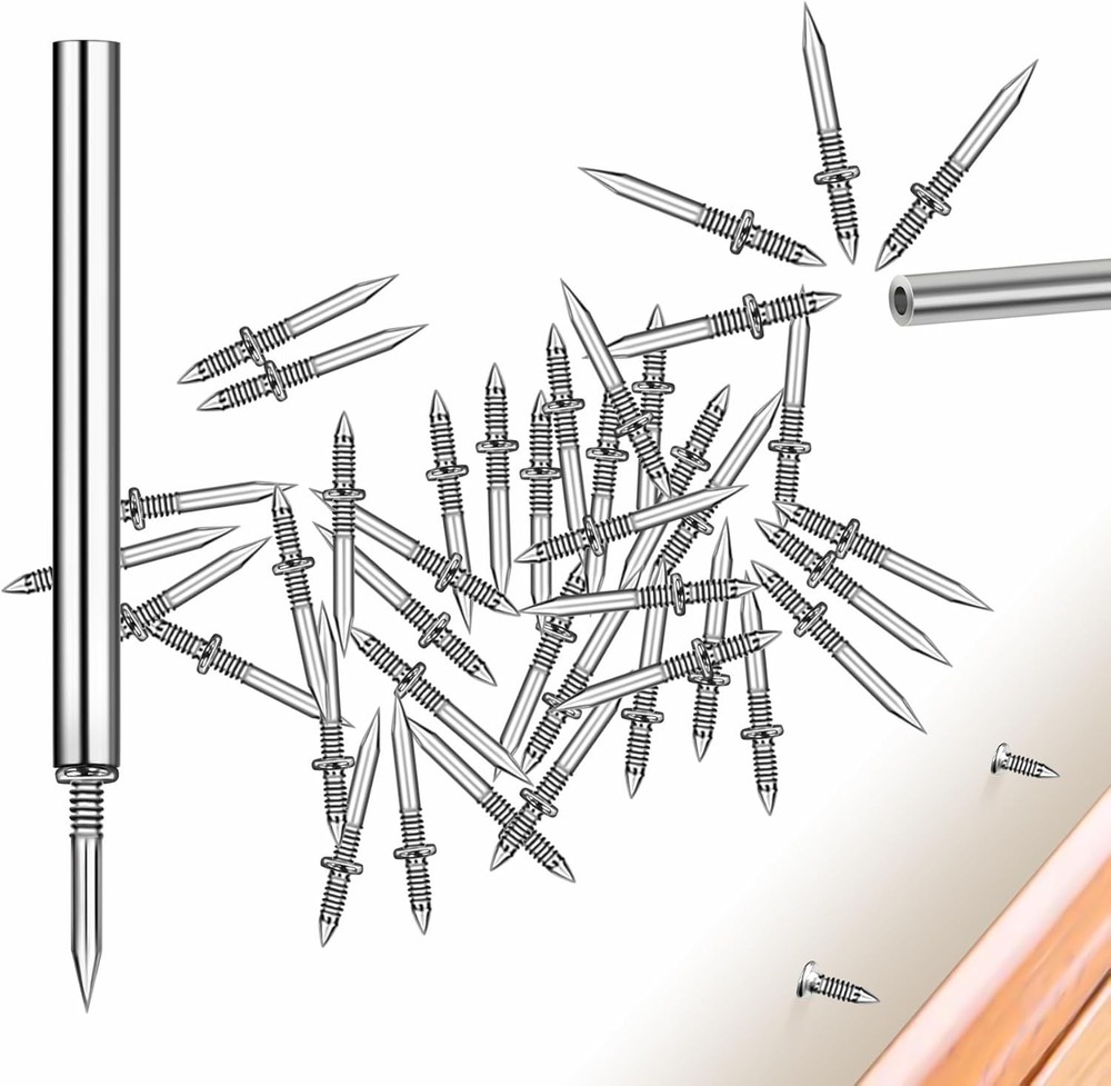 50 pcs Double-Head Skirting Thread Seamless Nail