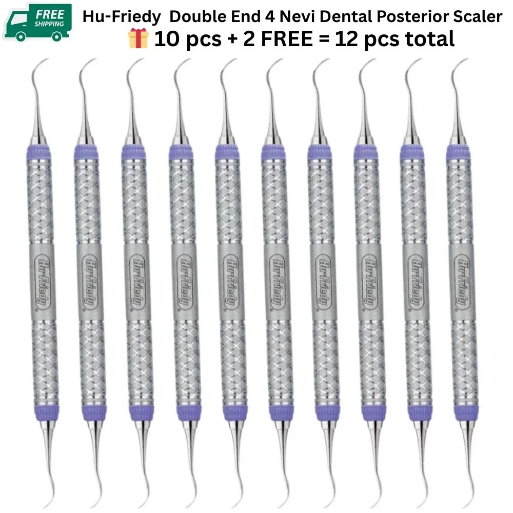 Hu-Friedy SCNEVI49E2 Double End 4 Nevi Dental Posterior Scaler 9 Everedge Handle