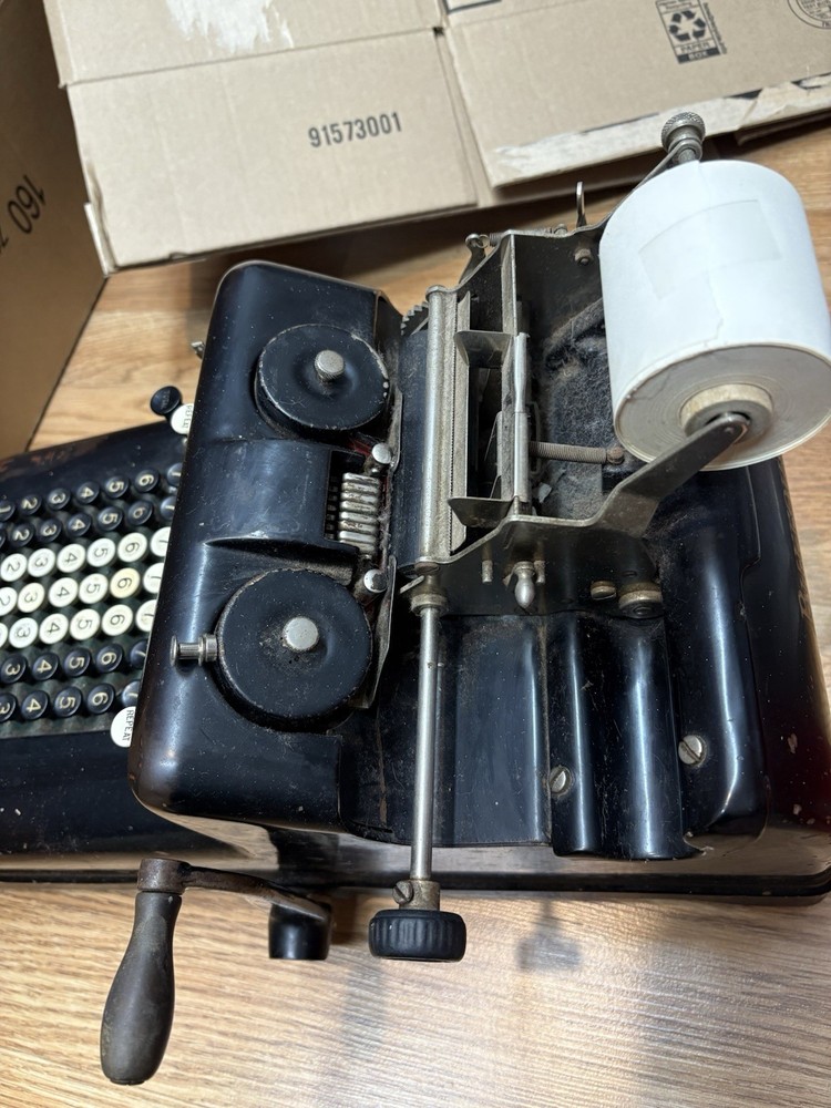 Antique Burroughs Adding Machine. Untested. Sold As Is. For Parts Only