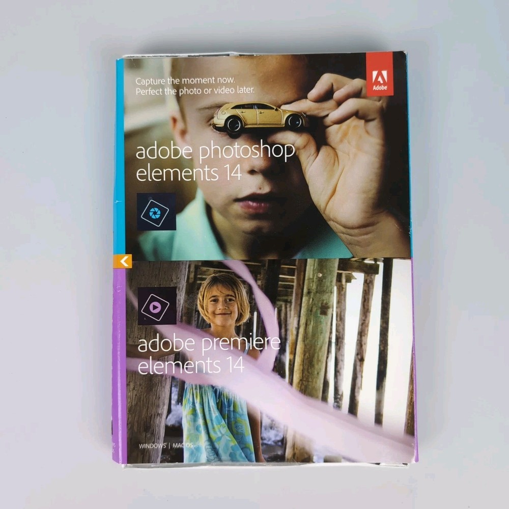 Adobe Photoshop Elements 14 & Premier Elements 14 Win Mac 2015 Retail NEW SEALED