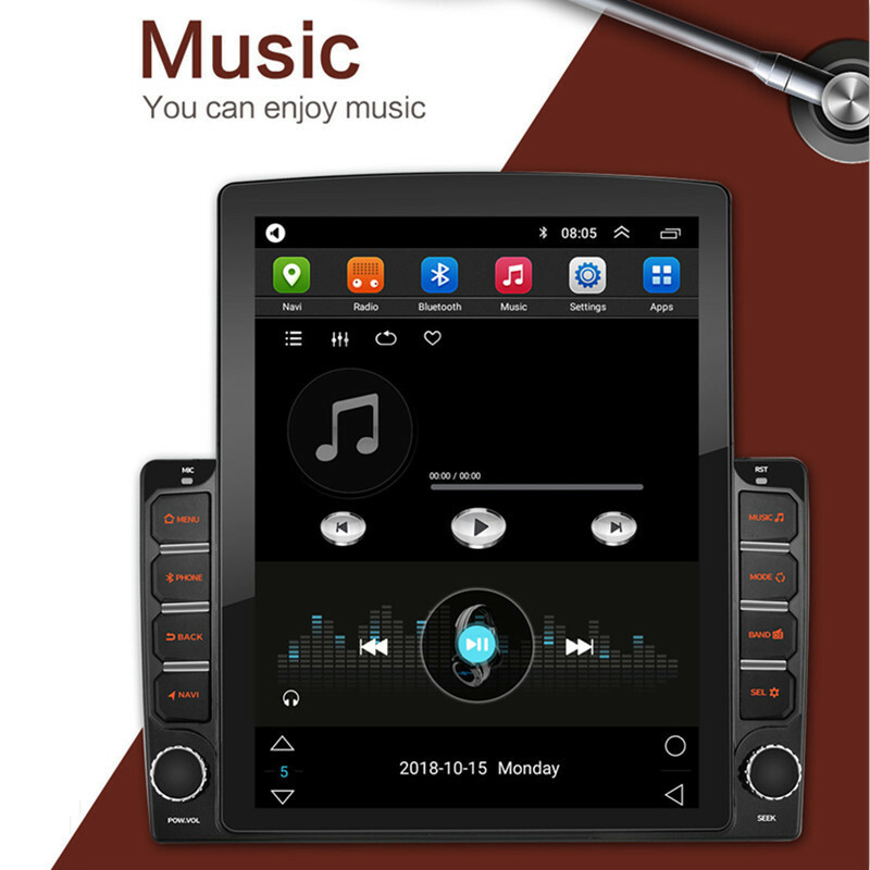 Android Car Vertical Screen Audio Stereo Bluetooth Autoradio Multimedia GPS Navi