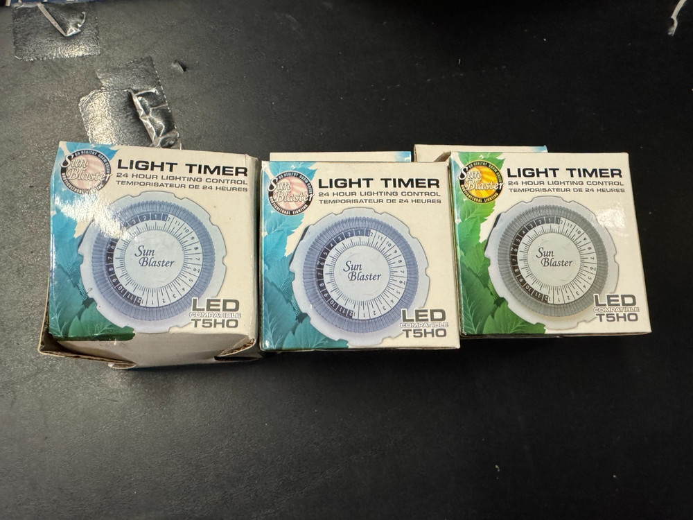 3X NEW 24-Hour Grow Light Timer  SUN BLASTER 1400599