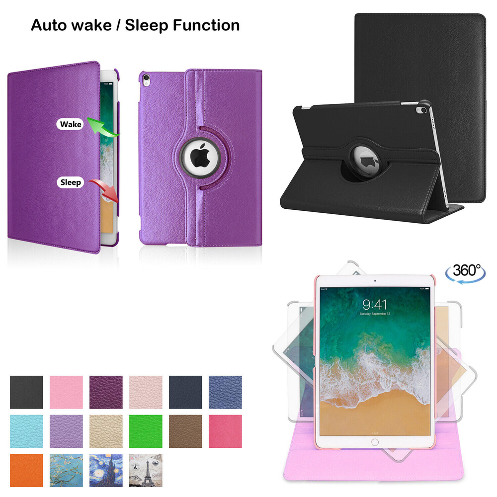 iPad 4th Generation case (also 2nd/3rd) 9.7" 360 Rotating Auto Wake/Sleep