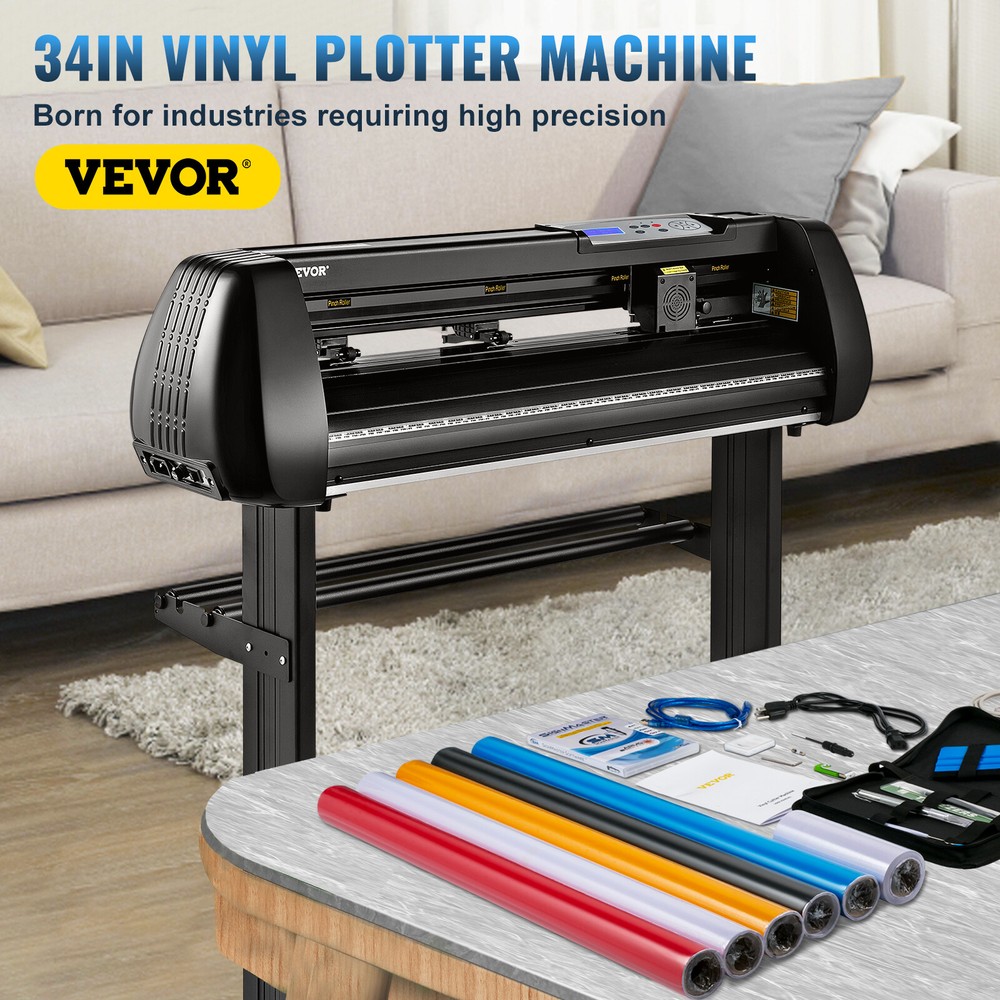 VEVOR 34" Vinyl Cutter Machine Bluetooth Offline Cuttiing Plotter SignMaster Kit
