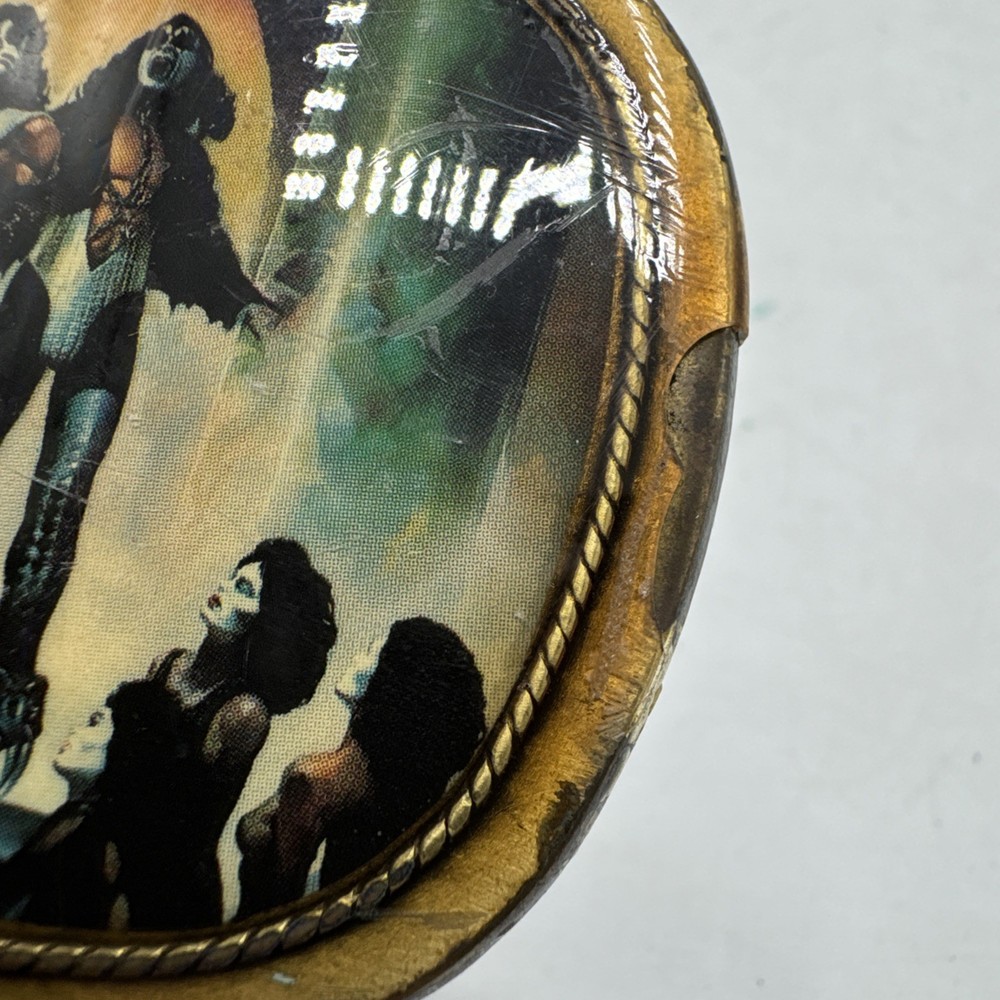 Vintage KISS Belt Buckle Pacifica Love Gun 1977 Ace Gene Paul Peter