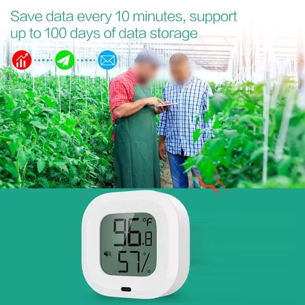 Portable Thermometer and Hygrometer with Alarm Function for Greenhouses