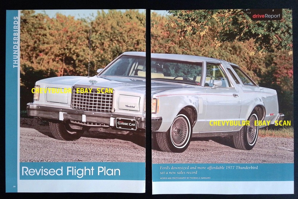 1977 Ford Thunderbird Info Article "Revised Flight Plan"