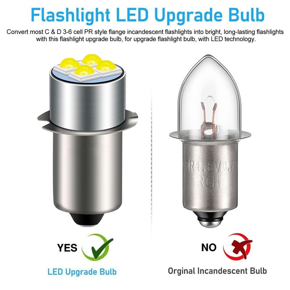 2Pcs P13.5S 19.2V LED Bulb Replace For CRAFTSMAN 315.113913 Flashlight Worklight