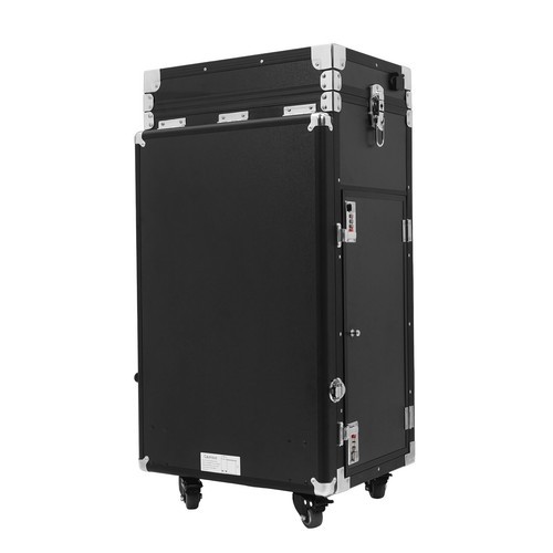 Nail Desk Mobile Station Rolling Makeup Train Case Manicure Table with Speaker