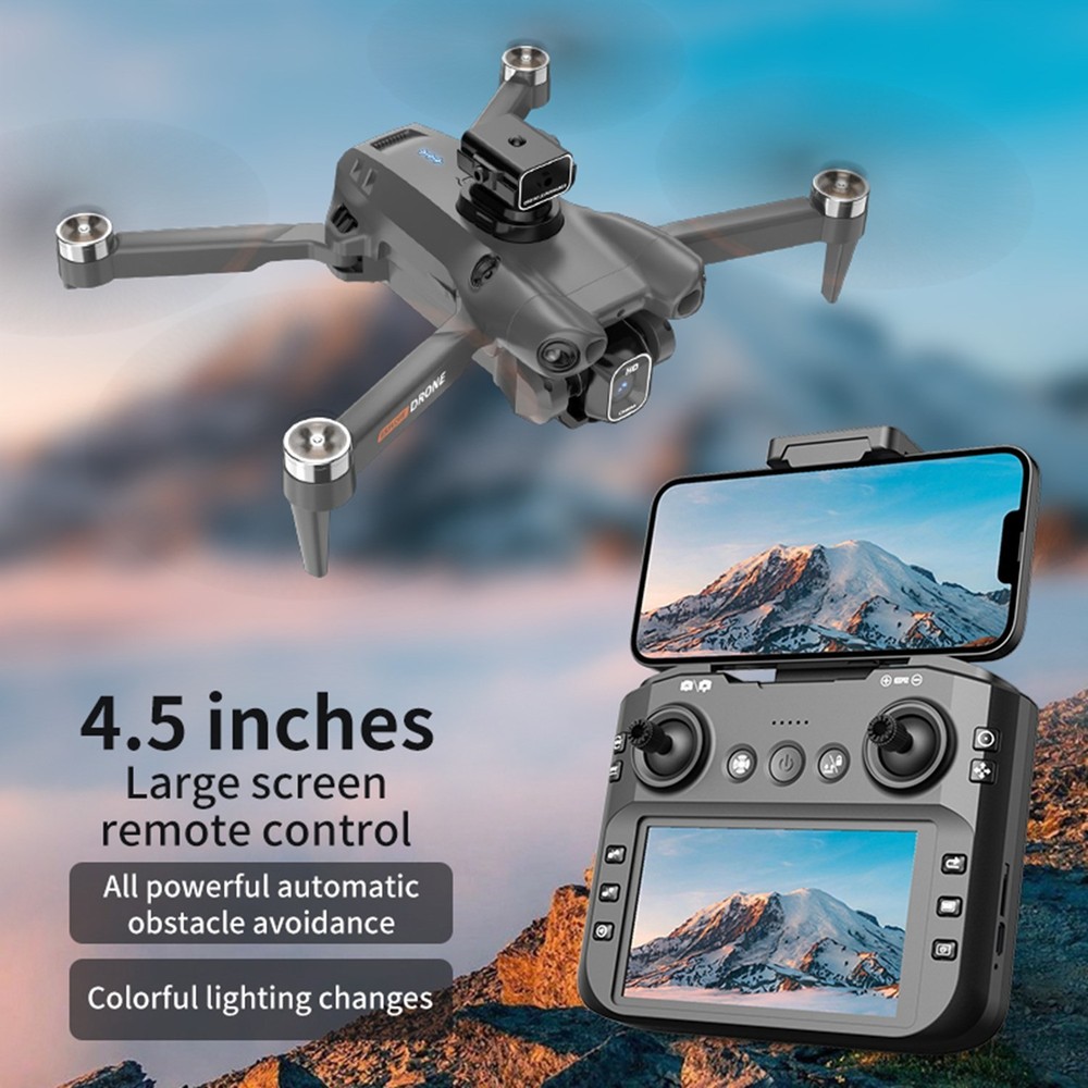 Foldable Quadcopter Drone | Brushless Motors, Large Display Remote Control