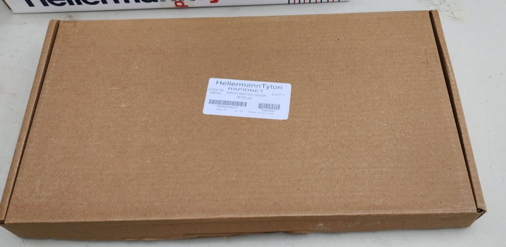 HellermannTyton RNRCMU RapidNet Rear Cable Manager Universal Panel 1U Steel Blk