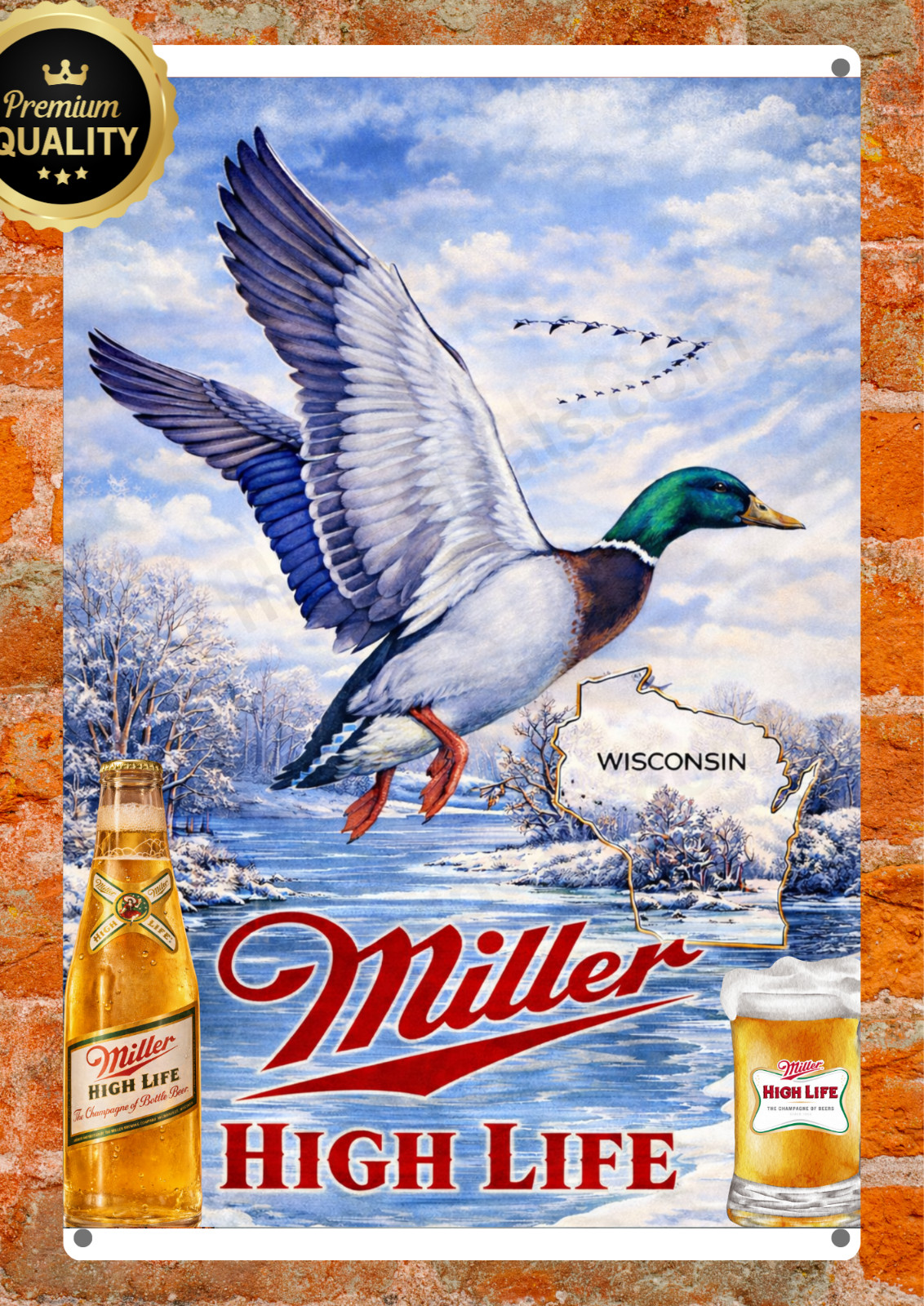 King Of Beers Sydney Sweeney Metal Poster Sign Bar Garage Wall Decor Read Des