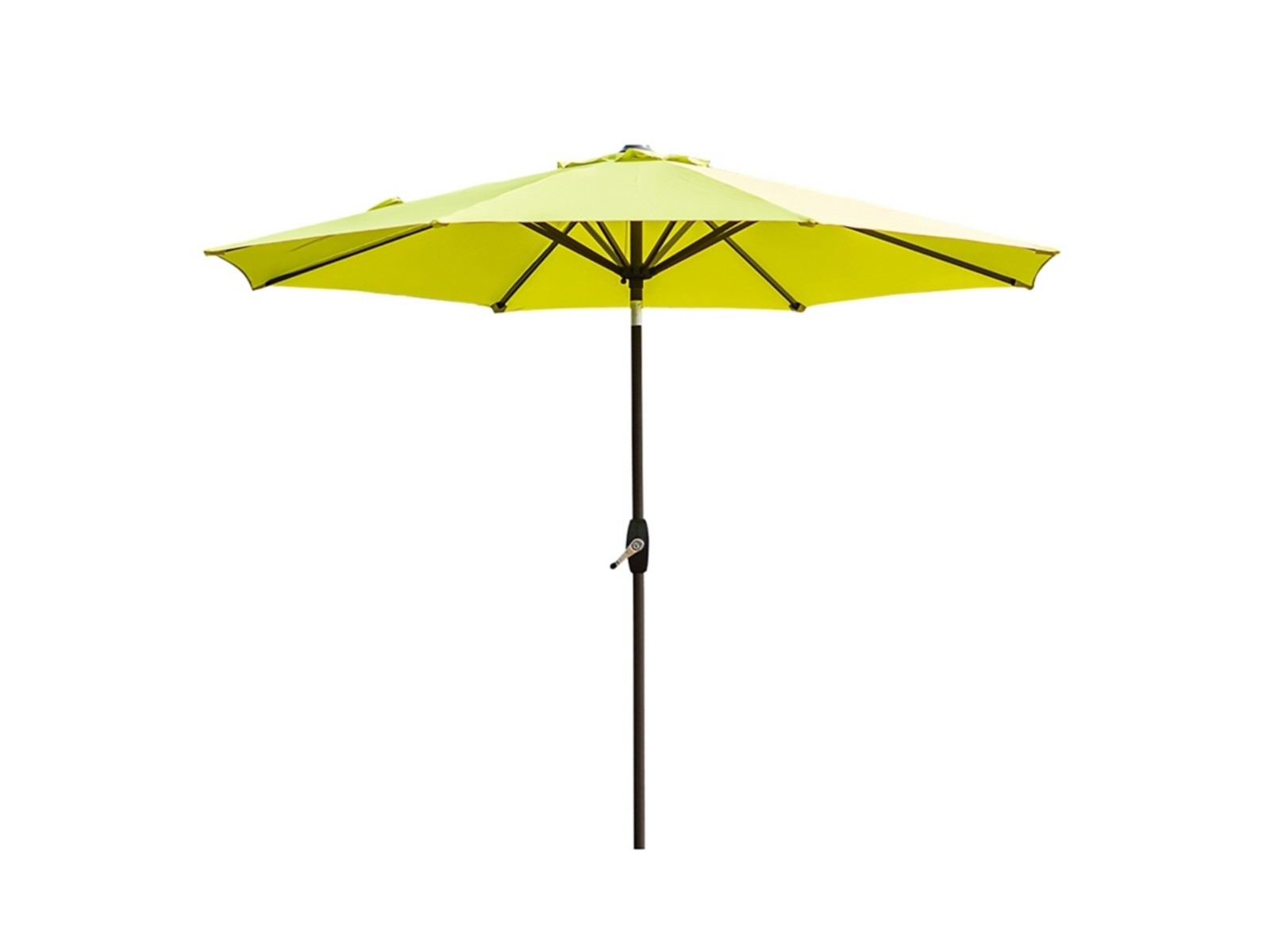 9 FT Outdoor Patio Round Umbrella Aluminum Pole Crank and Tilt Function LIME