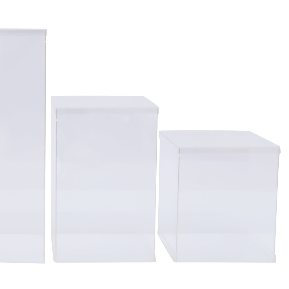 Acrylic Display Box Rectangular Floral Display Box Freestanding New 5 Pieces