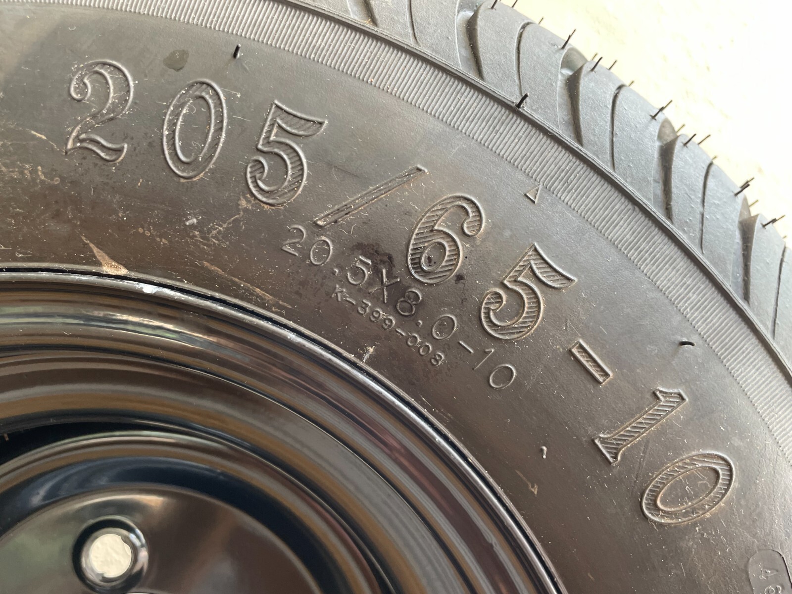 Set of 4 - Loadstar 205 65 10 Golf Cart Tires & Wheels OEM Yamaha EZGO Club Car