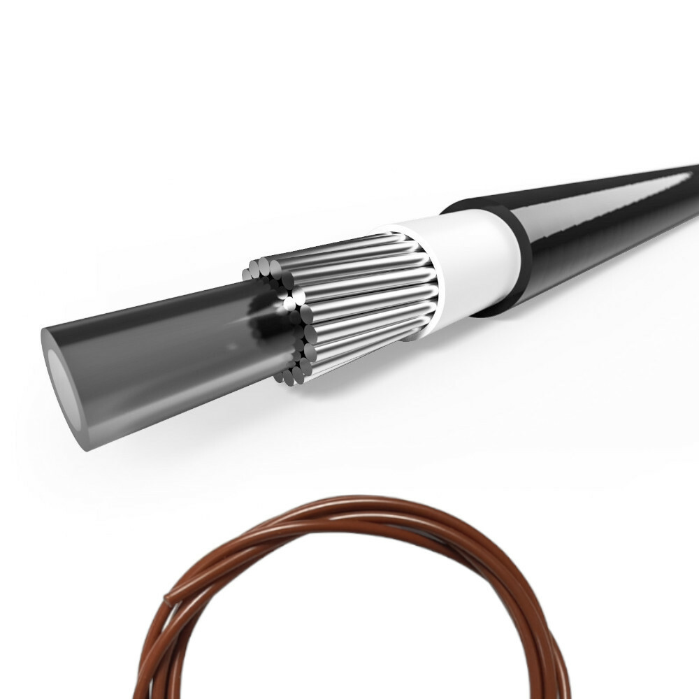 Bike brake and shift cable housing set with outer casing inner cable cycle brown