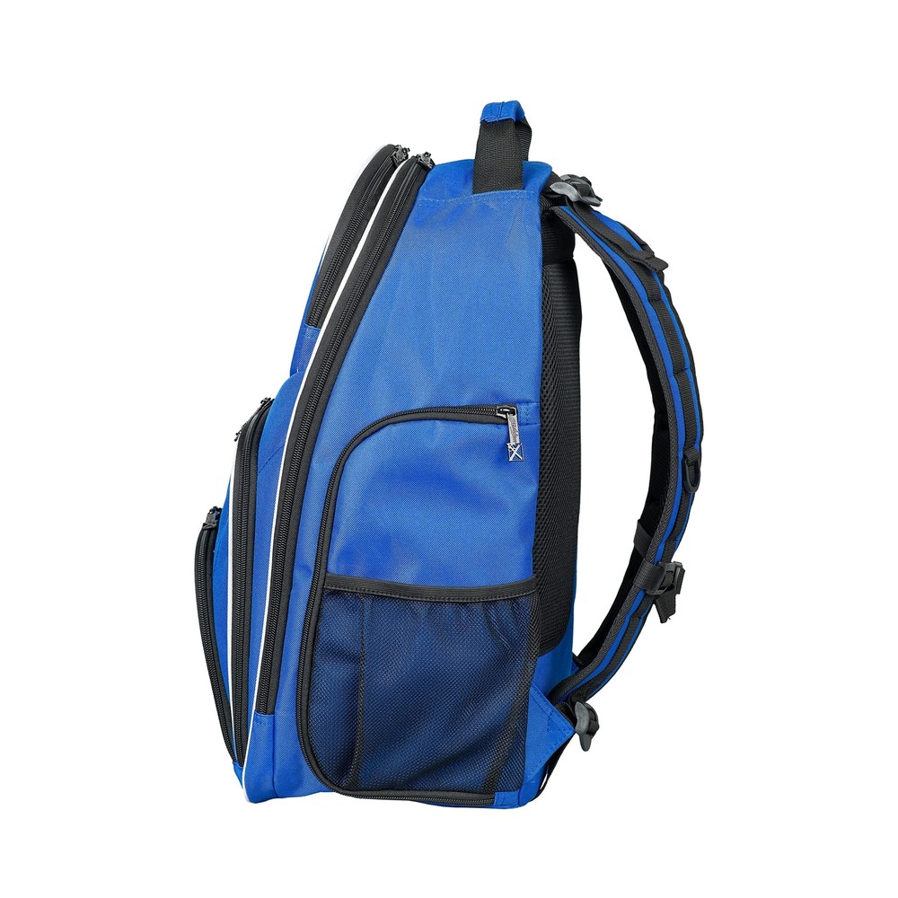 KR Strikeforce Royal Flush Bowling Backpack Black/Royal with Several Pouches ...