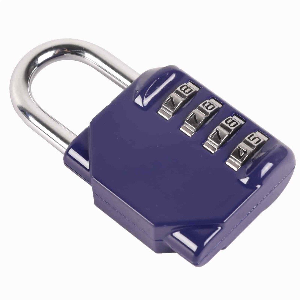 10 Pieces Combination Locks Resettable 4 Digit Combination Lock Travel Padlock