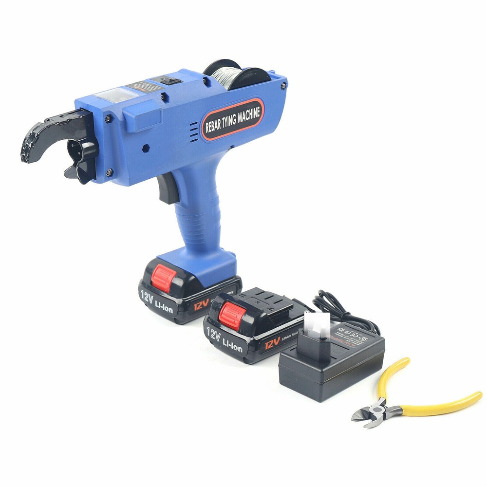 Automatic Rebar Tier Tying Machine Strapping Machine With Electric & 2 Batteries