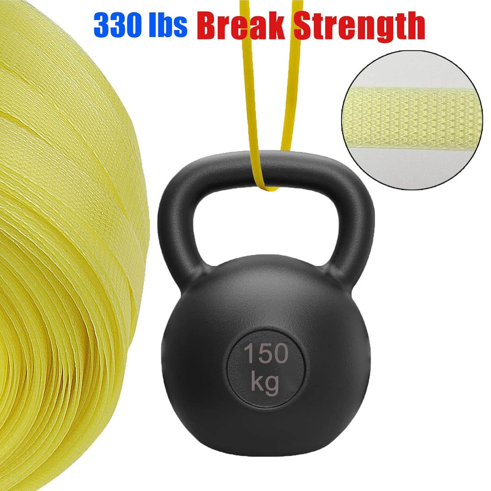 Poly Strap, Polypropylene Strapping, 320' Length, 1/2" Width, 330 Lbs. Break Str
