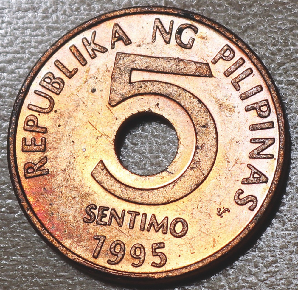 1995 Philippines 5 Sentimos Unc.