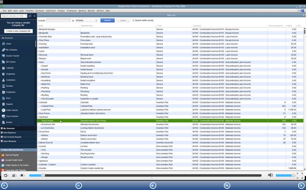 QUICKBOOKS PRO 2024 DELUXE Training Tutorial Course with Quick Reference Guide