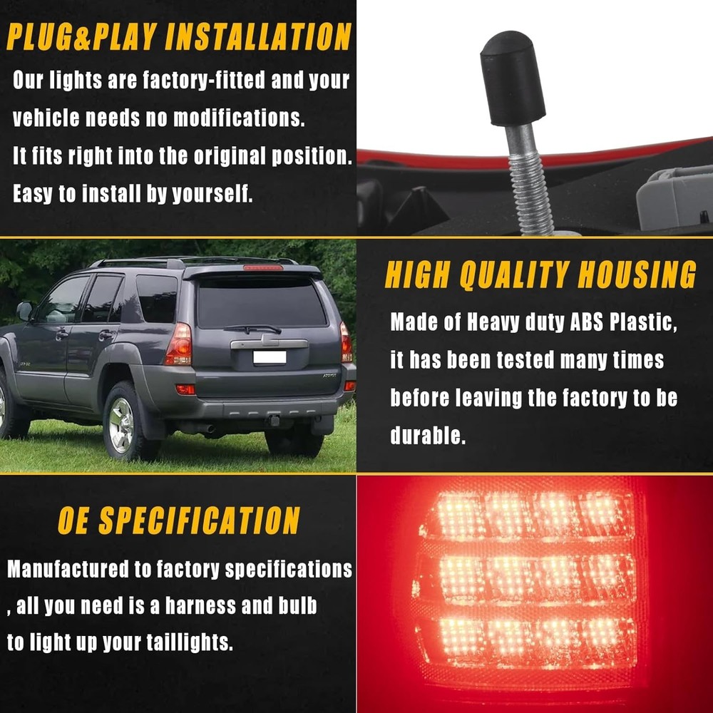 Right Passenger Side Tail Light Assembly Compatible With 2006-009 Toyota 4Runner
